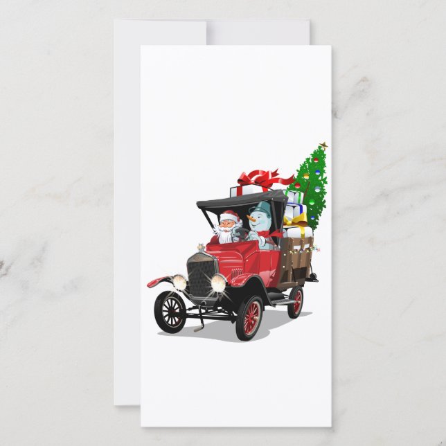 Caminhão de Natal de desenho animado (Frente)