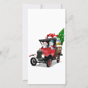 Caminhão de Natal de desenho animado