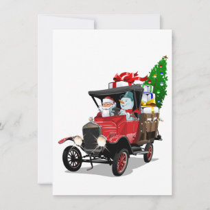 Caminhão de Natal de desenho animado