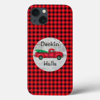 Caminhão de Natal Vermelho dos Deckin Halls