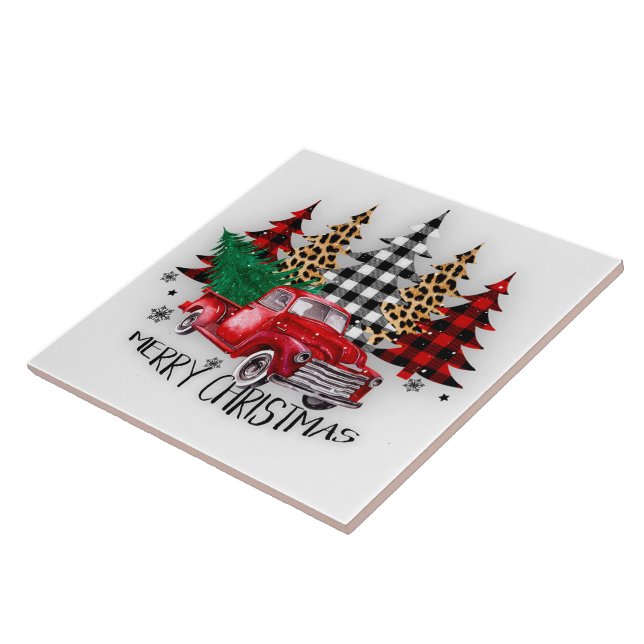 Caminhão e árvores de Natal (Lateral)