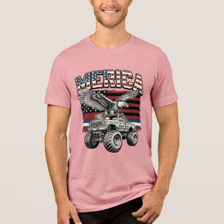 Caminhão Monstro Águia Americano Vintage Patriótic