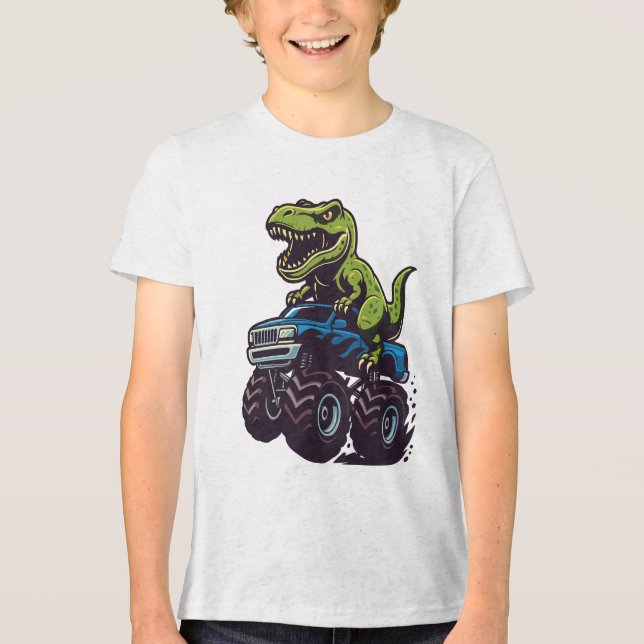 Caminhão Monstro Dinossauro Aniversário T-Rex Cria (Frente)