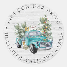 Caminhão Russo de Armazém | Etiqueta de endereço d