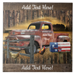 Caminhão Vermelho Antiquado Vintage Caminhão Faz