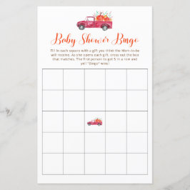 Caminhão Vermelho Cai Pequeno Chá de fraldas de Ab