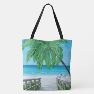 Caminhar até a Bolsa Tote da Palmeira do Paraíso J