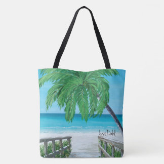 Caminhar até a Bolsa Tote da Palmeira do Paraíso J