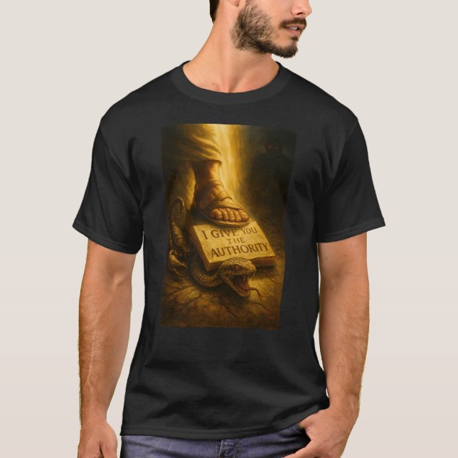 “Caminhe em Autoridade” – Camisa Lucas 10:19 (Frente)