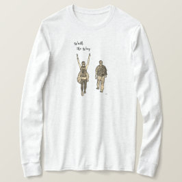 Caminhe pelas mulheres da camiseta