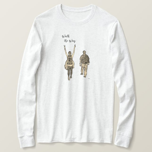 Caminhe pelas mulheres da camiseta (Frente do Design)