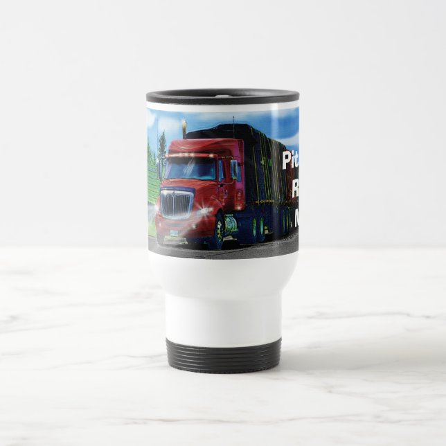 CAMINHEIROS CANECA DE VIAGEM DE CAMINHÕES VERMELHO (Centro)