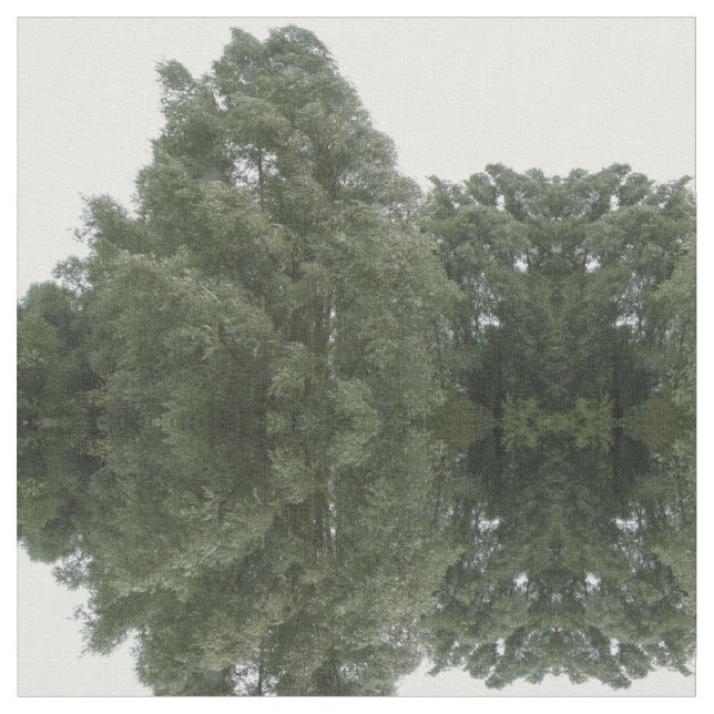 Caminho através do Tecido Padrão Floresta Verde (Detalhe)