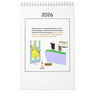 Caminho cômico para um calendário de verdade