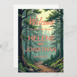 Caminho da Natureza: Um Cartão de Convite Serene p