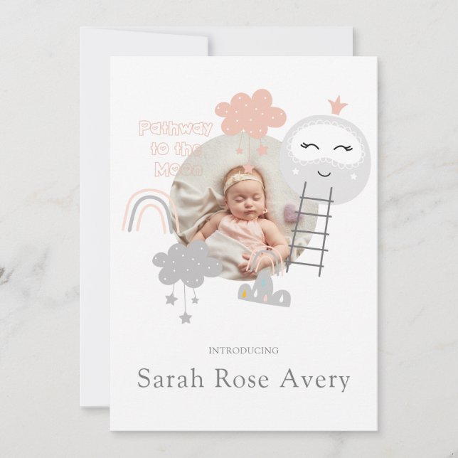 Caminho de Anúncio de Nascimento para a Lua (Frente)