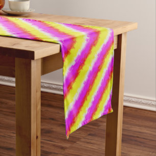 Caminho De Mesa Grande Ardeco-Arco-Íris, Cor-de-rosa Amarelo