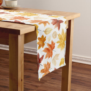 Caminho De Mesa Grande Autumn Fall Deixa Terracotta Brown Boho Padrão