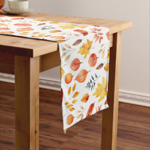 Caminho De Mesa Grande Autumn Fall Deixa Terracotta Brown Boho Padrão