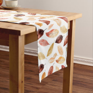 Caminho De Mesa Grande Autumn Fall Deixa Terracotta Brown Boho Padrão