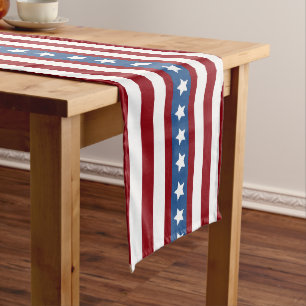 Caminho De Mesa Grande Azul branco vermelho da bandeira dos Estados