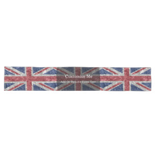 Caminho De Mesa Grande Bandeira de Union Jack - enrugada