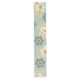 Caminho De Mesa Grande Blooms and Mandalas Table Runner