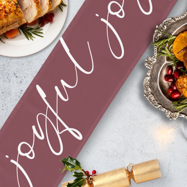 Caminho De Mesa Grande Caligrafia branca festiva e alegre (Criador carregado)