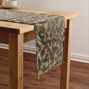 Caminho De Mesa Grande Camuflagem de madeira profunda