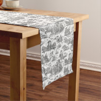Carruagem francesa Vintage de Dawn Toile de Jouy-C
