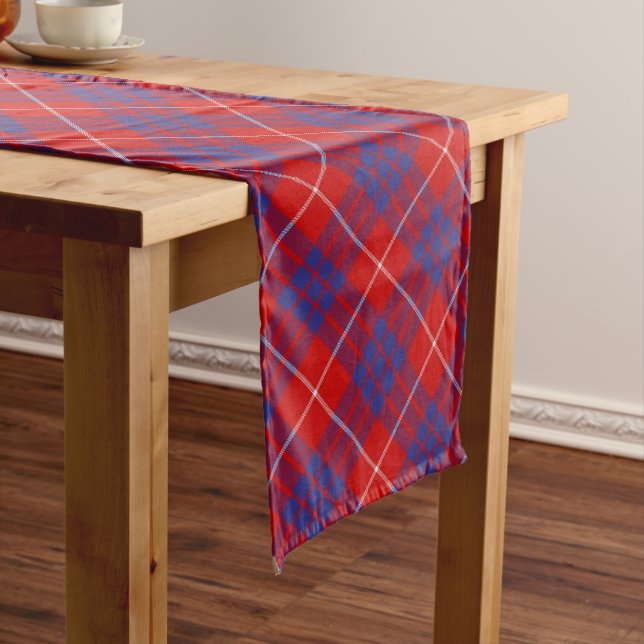 Caminho De Mesa Grande Clan Hamilton Red Tartan Mesa Runner (No Local)
