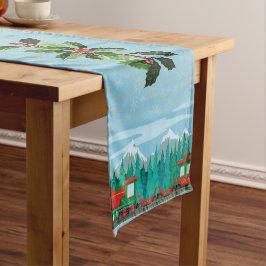 Caminho De Mesa Grande Comboio de Natal no Sky Blue