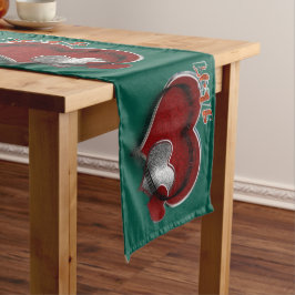 Caminho De Mesa Grande Coração Magic Green Mesa Runner House Linen