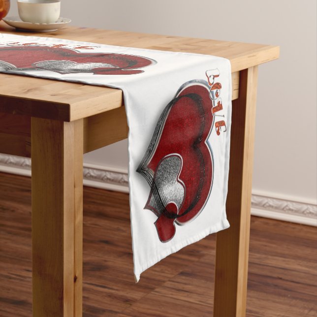 Caminho De Mesa Grande Coração Magic White Mesa Runner Housener (No Local)