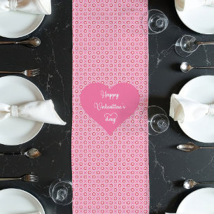 Caminho De Mesa Grande Corredor de Mesa de Corações Vermelhos Rosa Melhor