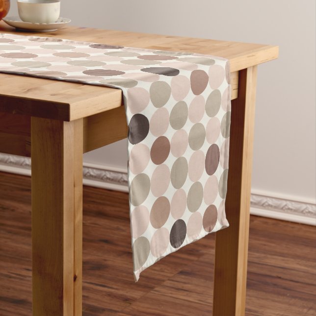 Caminho De Mesa Grande Corredor de Mesa Geométrico Turquesa Mocha (No Local)