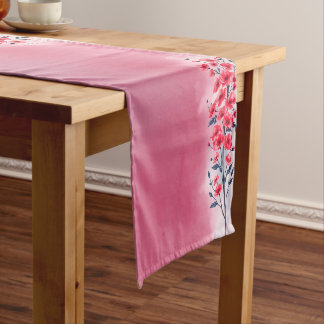 Caminho De Mesa Grande Design Floral: Beleza e Elegância do Eterno