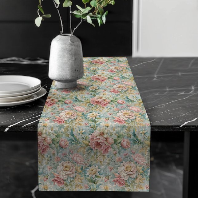 Caminho De Mesa Grande Designs Botânicos Graciosos Regal Rococo (Regal Rococo Graceful Botanical Designs Long Table Runner)