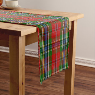 Caminho De Mesa Grande Escocês Clan MacLean da Xadrez Duart Tartan