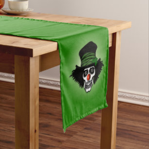 Caminho De Mesa Grande Esqueleto Irlandês Palhaço Verde