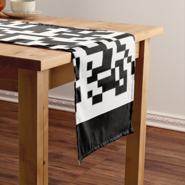 Caminho De Mesa Grande Exemplo de Mesa de Código QR design (No Local)