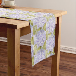 Caminho De Mesa Grande Hortênsia Tons De Violeta Azul