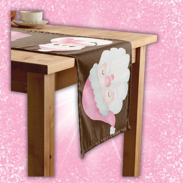 Caminho De Mesa Grande Ícones cor-de-rosa no Natal | (Criador carregado)