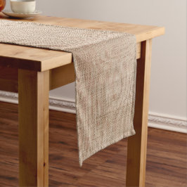 Caminho De Mesa Grande Impressão de burlap