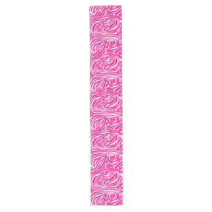 Caminho De Mesa Grande Impressão zebra rosa