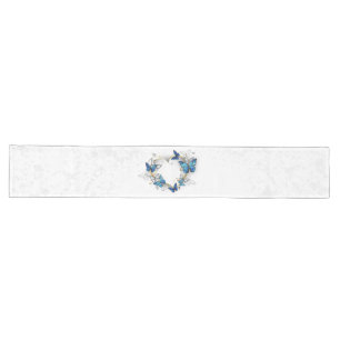 Caminho De Mesa Grande Jewelry Heart with Butterflies Morpho