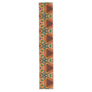 Caminho De Mesa Grande Kente Geometrics Kwanzaa Afrocêntrico