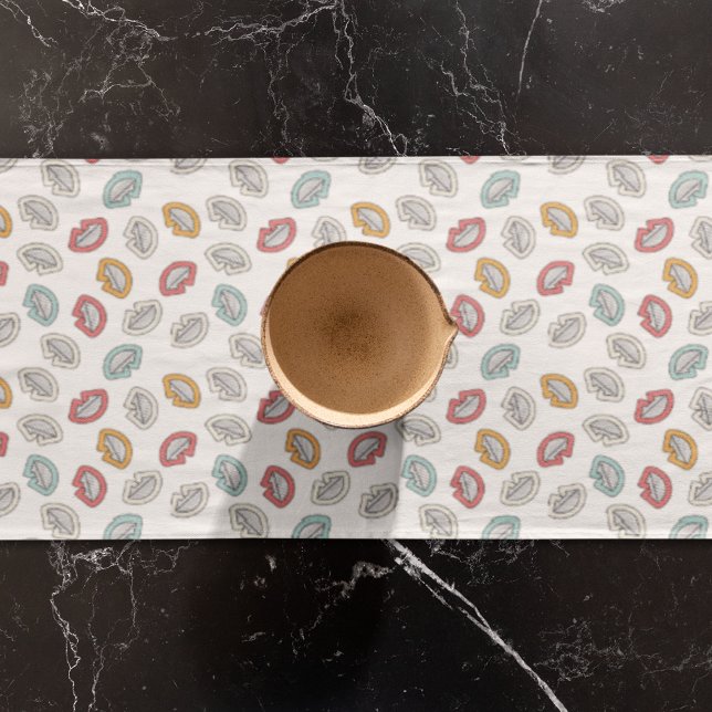 Caminho De Mesa Grande Lábios de sorriso felizes (table runner)