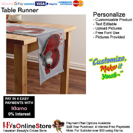 Caminho De Mesa Grande Linen de Mesa da Coração Magica