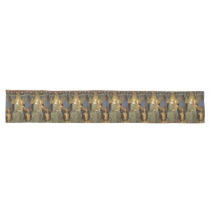 Caminho De Mesa Grande MAESTA, VIRGEM E CRIANÇA,Natal Dourado Azul